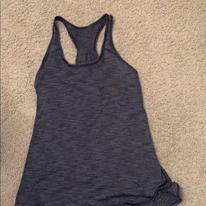 Navy lululemon workout tank top